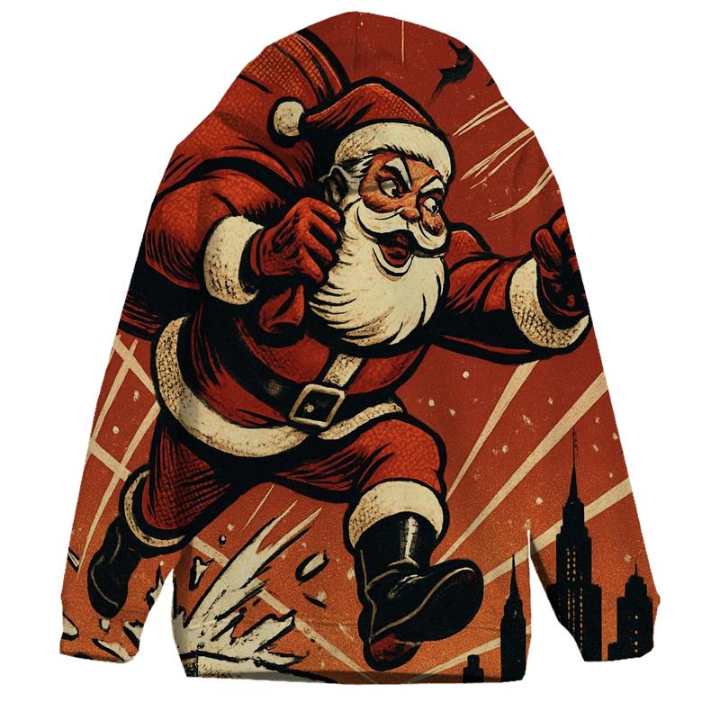 Retro Comic Claus Escape hoodie styles