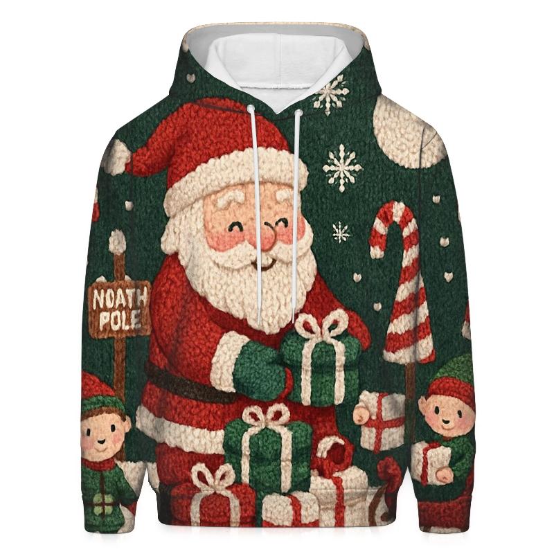 Knitted North Pole Panorama zip-up hoodies