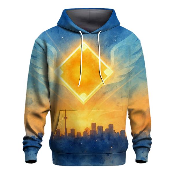 Skyline Diamond With Blue Jays printed hoodies