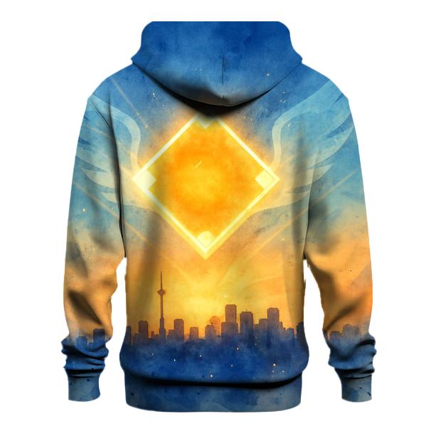 Skyline Diamond With Blue Jays printed hoodies