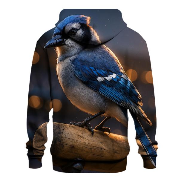 Blue Jays Perch Close Up printed hoodies