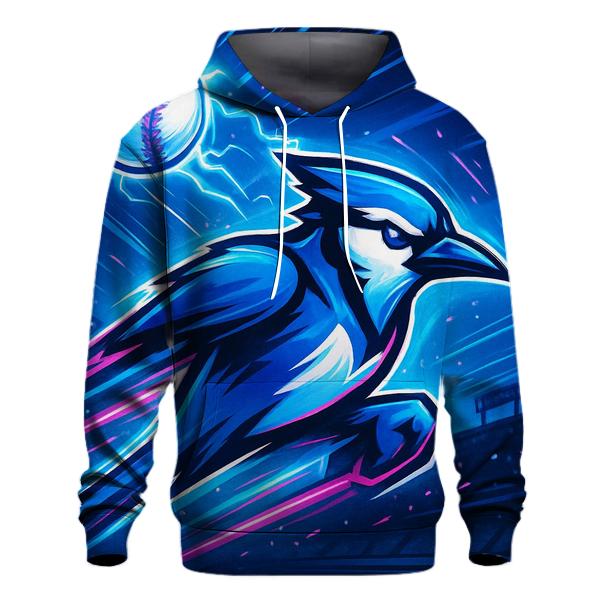 Blue Jays Neon Charge embroidered hoodies