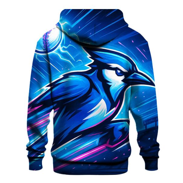 Blue Jays Neon Charge embroidered hoodies