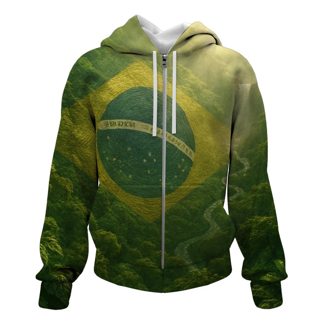 Amazonian Canopy Banner printed hoodies