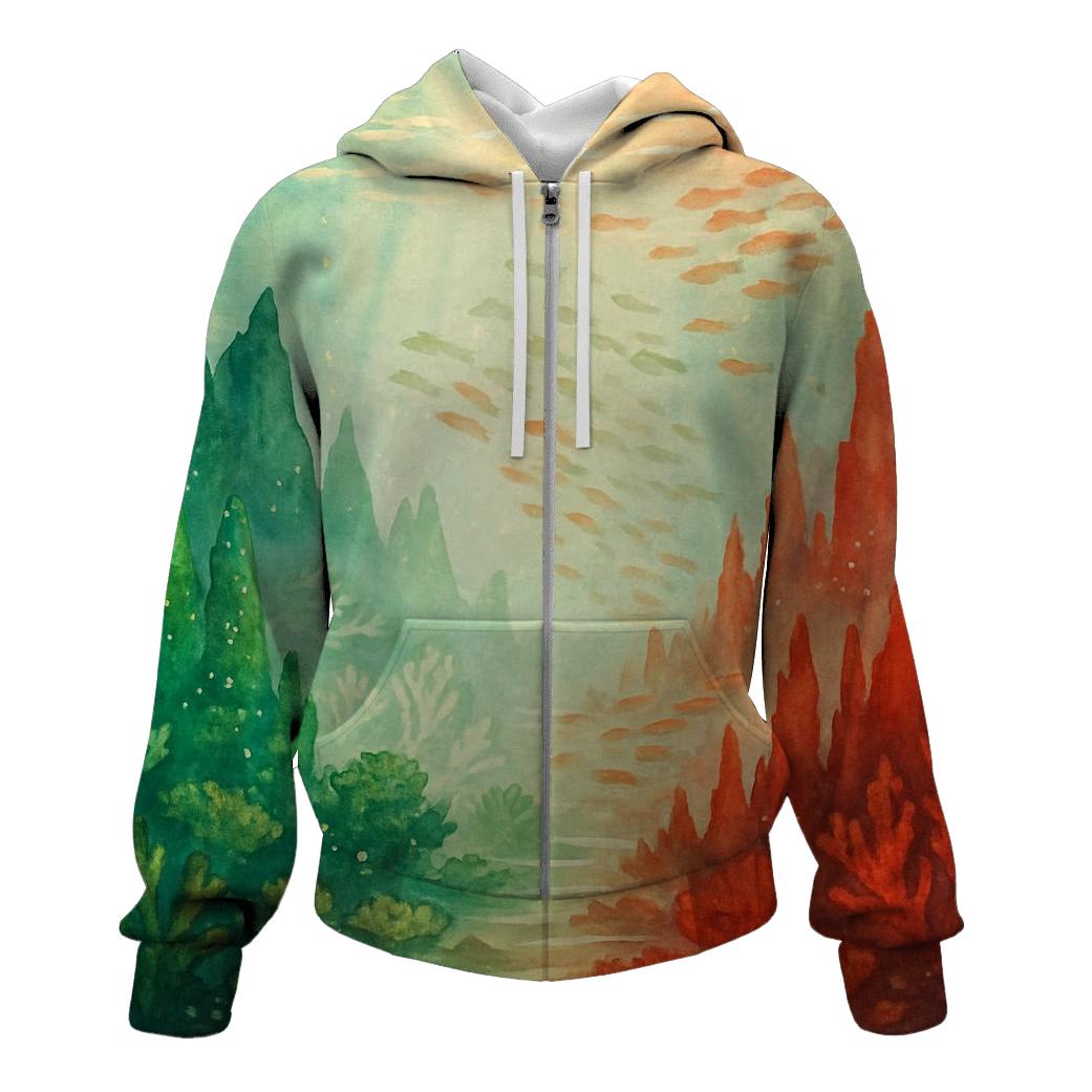 Coral Reef Banner heavyweight hoodies