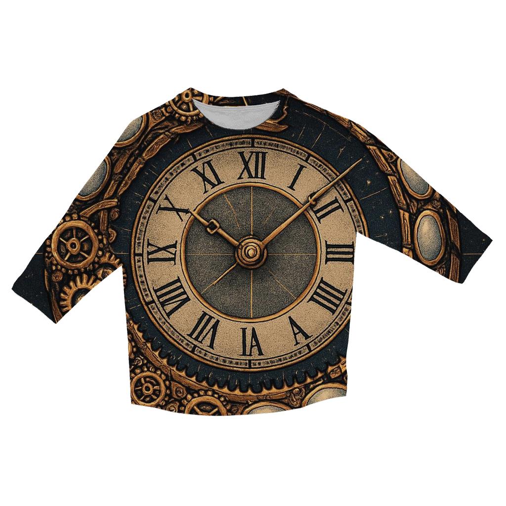 Celestial Snake Clockwork fashion 3/4 sleeve shirts