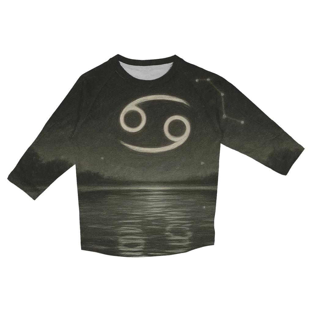 Cancer Moon Phase Pond custom 3/4 sleeve shirts