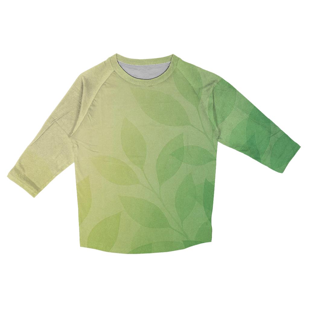 Verdant Drift trendy 3/4 sleeve tops