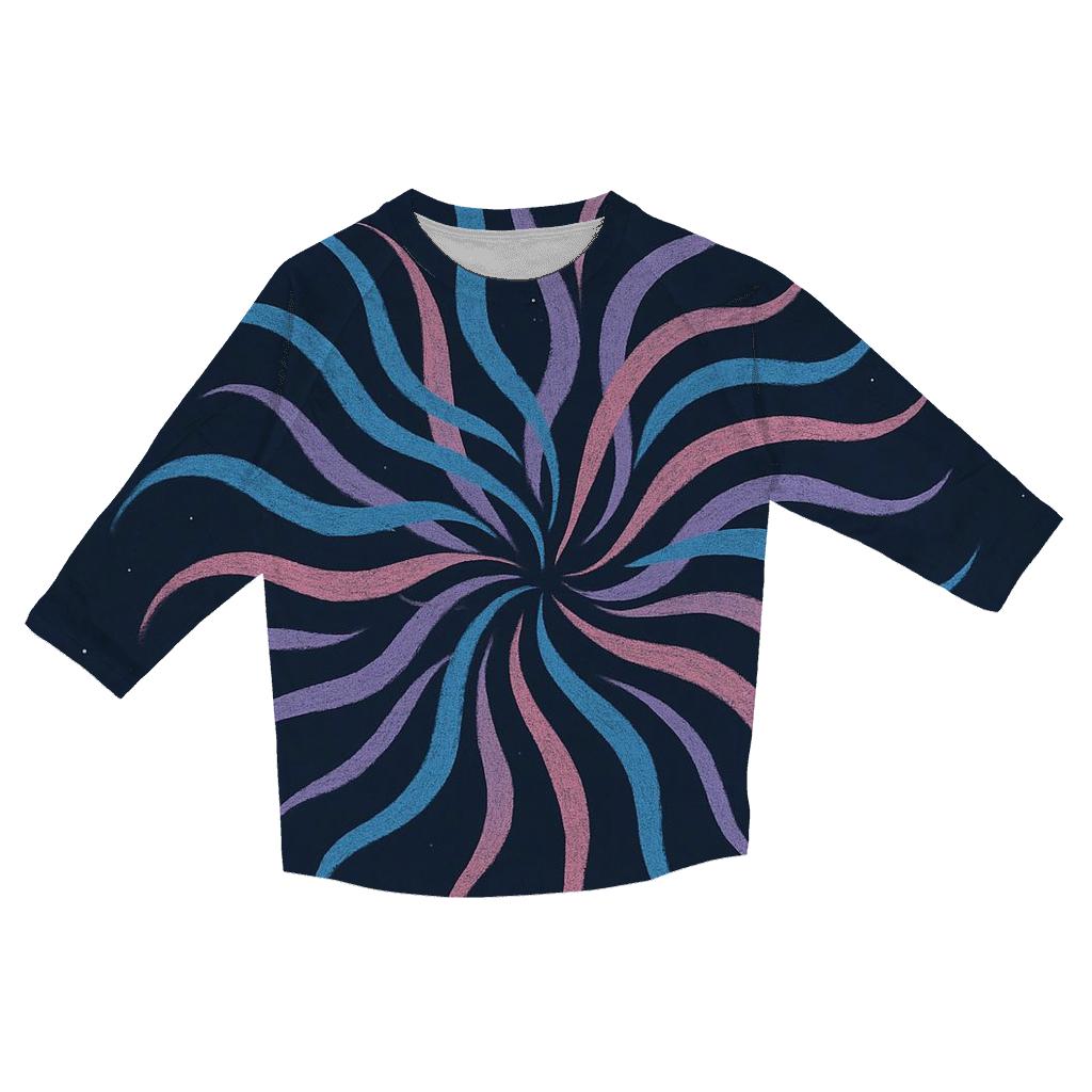Nebula Filament Bouquet trendy 3/4 sleeve tops
