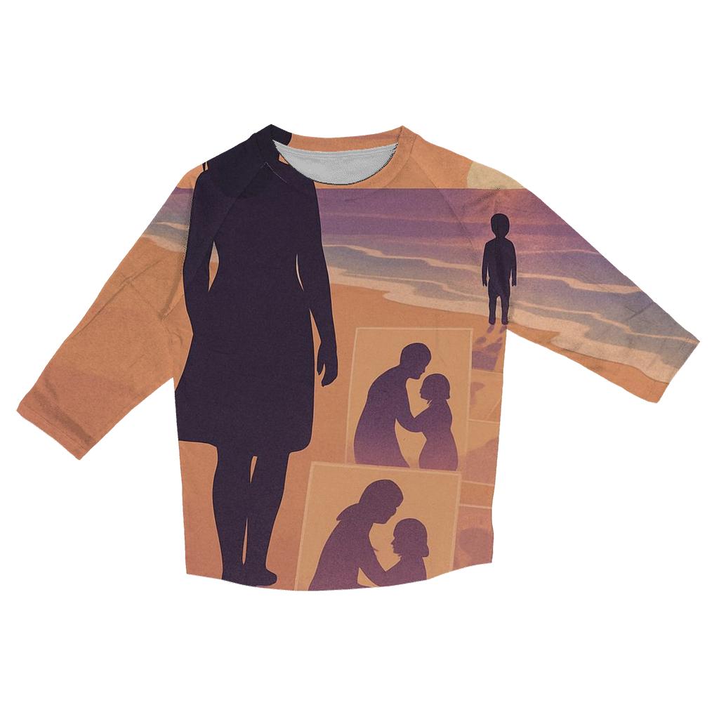 Footprints In The Heart cotton quarter sleeve shirts