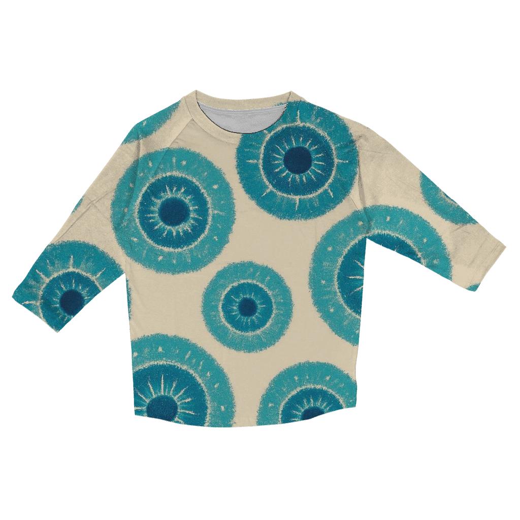 Kumo Rosette Cluster casual three quarter sleeve shirts