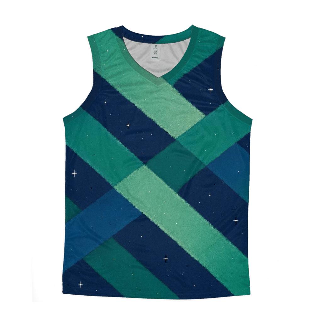 Aurora Curtain Drift designer workout tanks