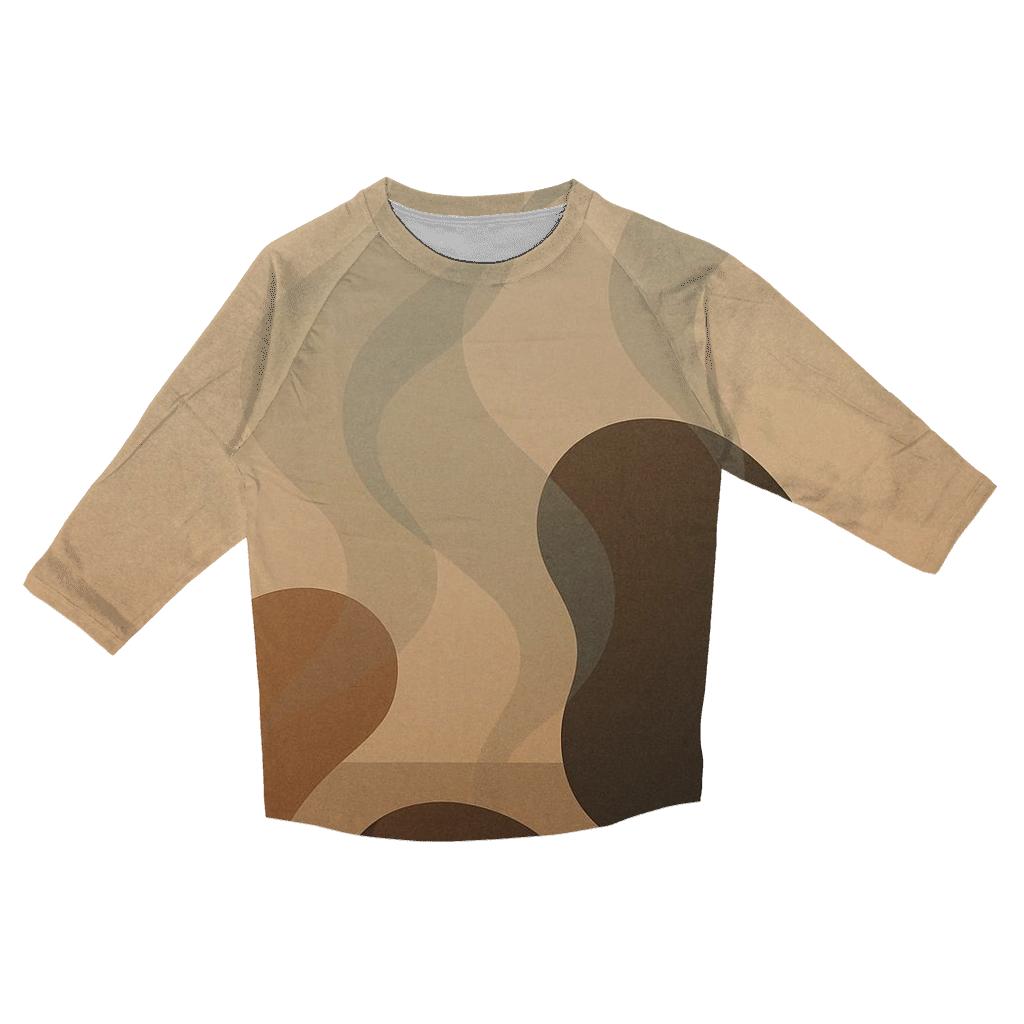 Aroma Wisp Composition fashion 3/4 sleeve shirts