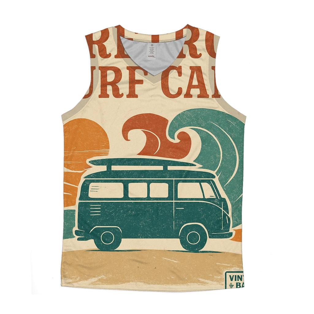 Sunset Surf Camp Poster custom tank tops