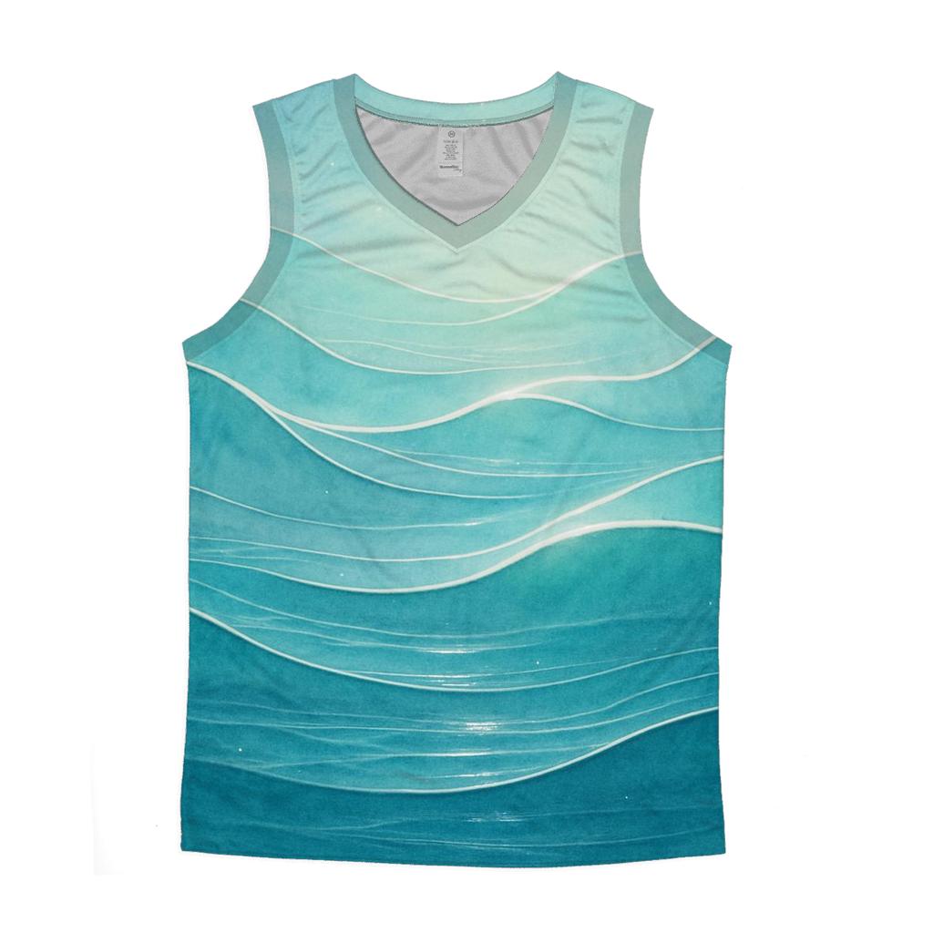 Serene Wave Of Light cotton sleeveless tops