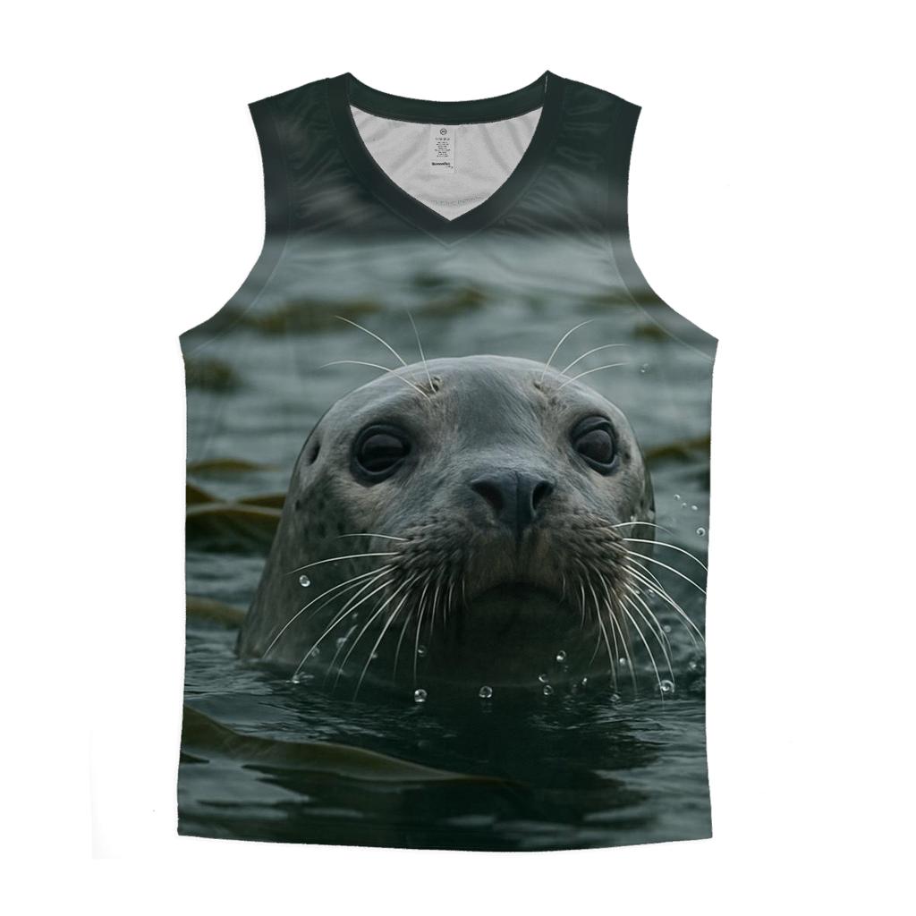 Kelp Cutwater Harbor Seal personalized athletic tanks