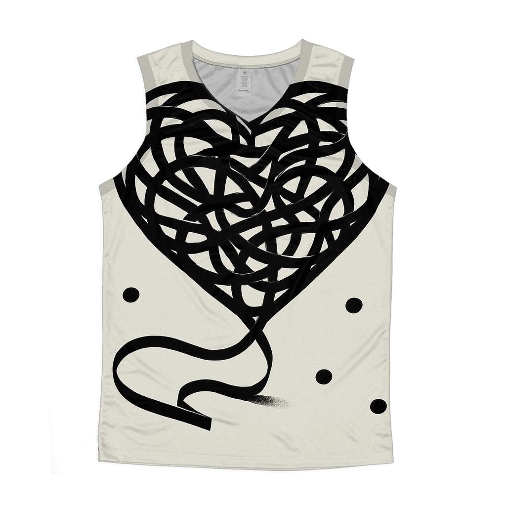 Cassette Tape Tangle casual summer tank tops