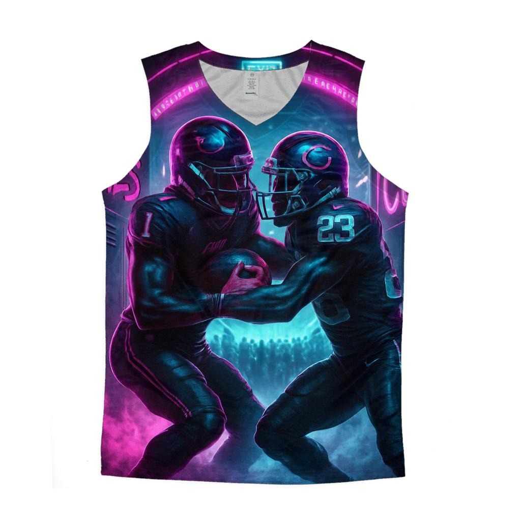 Neon Tunnel Takedown personalized athletic tanks