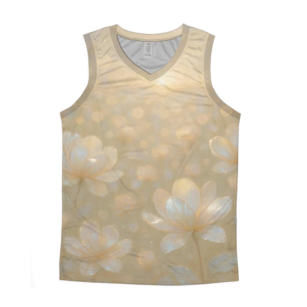 Champagne Bokeh Garden stylish racerback tanks