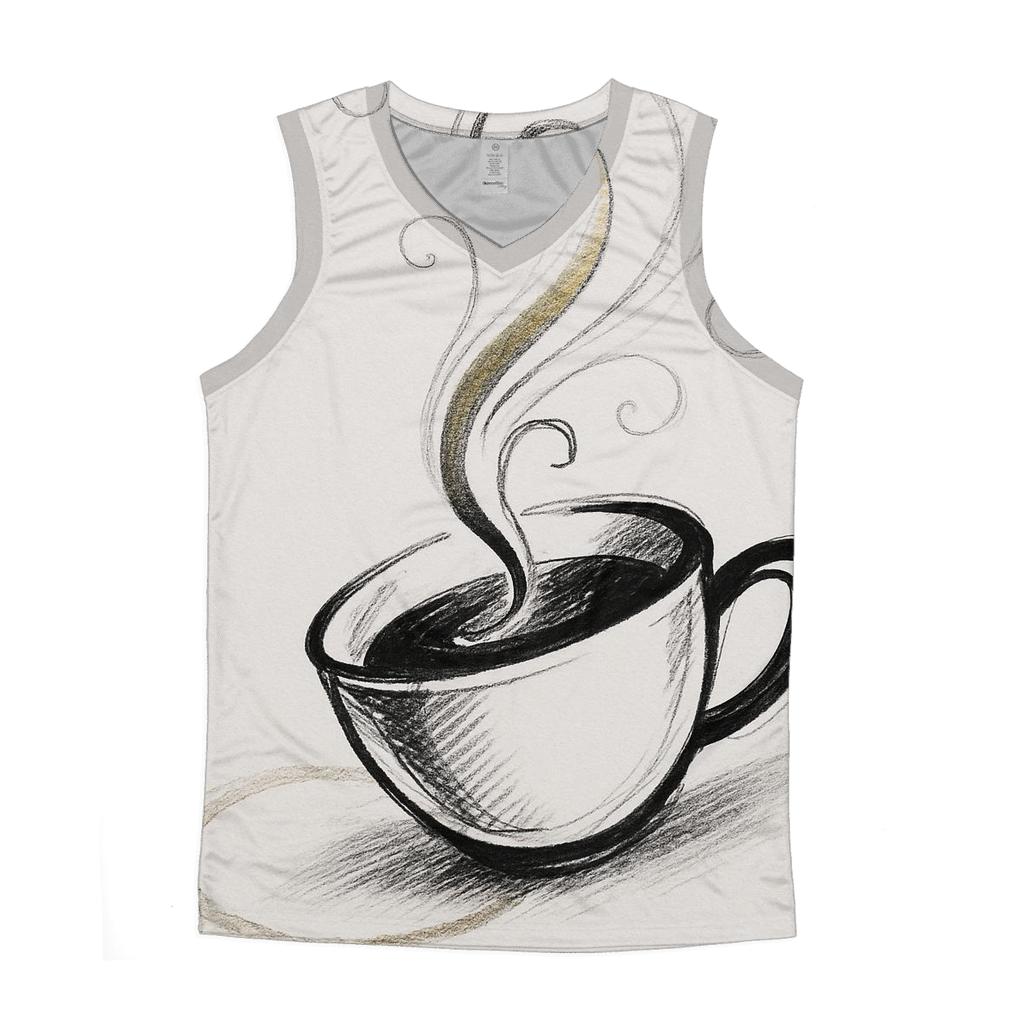 Steam Spiral Sketch sports performance tank tops