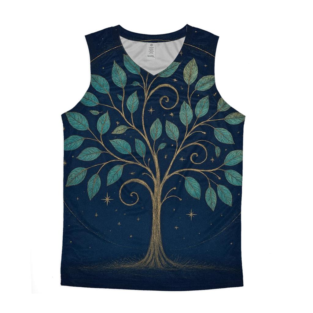Celestial Tree Of Seasons personalized athletic tanks