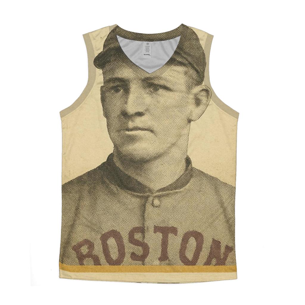 Retro Baseball Card Portrait cotton sleeveless tops