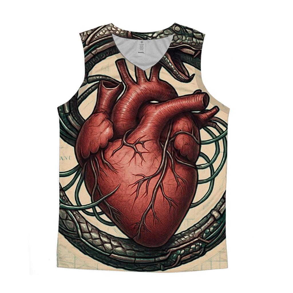 Circuit Heart Ouroboros trendy fitted tank tops