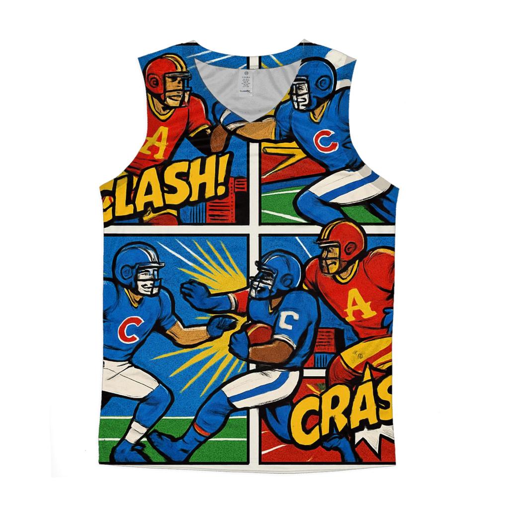 Comic Panel Rivalry sports performance tank tops