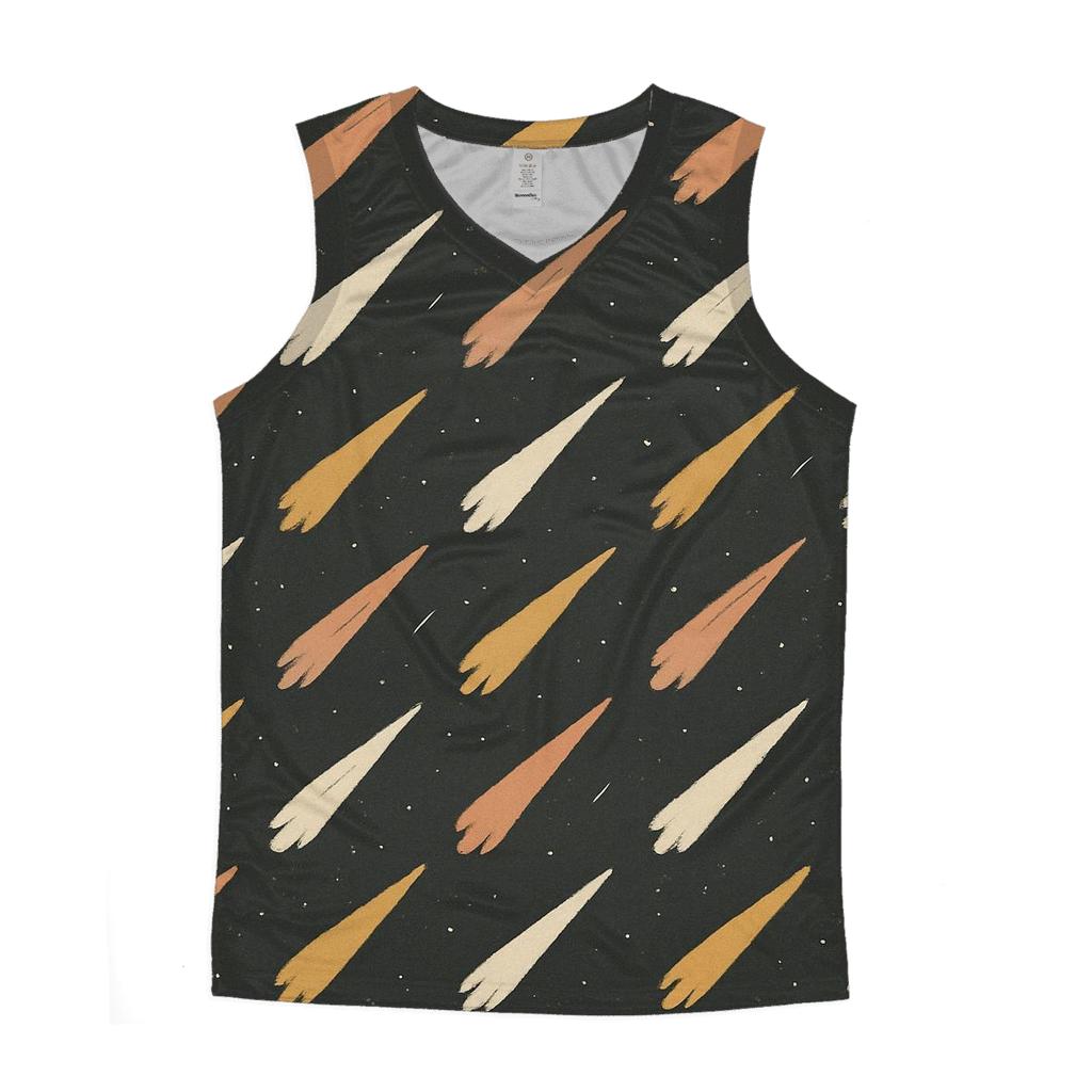 Meteor Shower Tessera graphic print tank tops