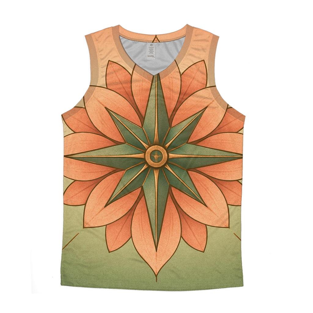 Horizon Compass Bloom stylish racerback tanks