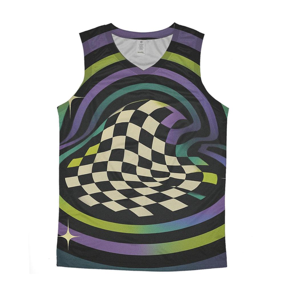 Hologram Checker Rhythm custom tank tops
