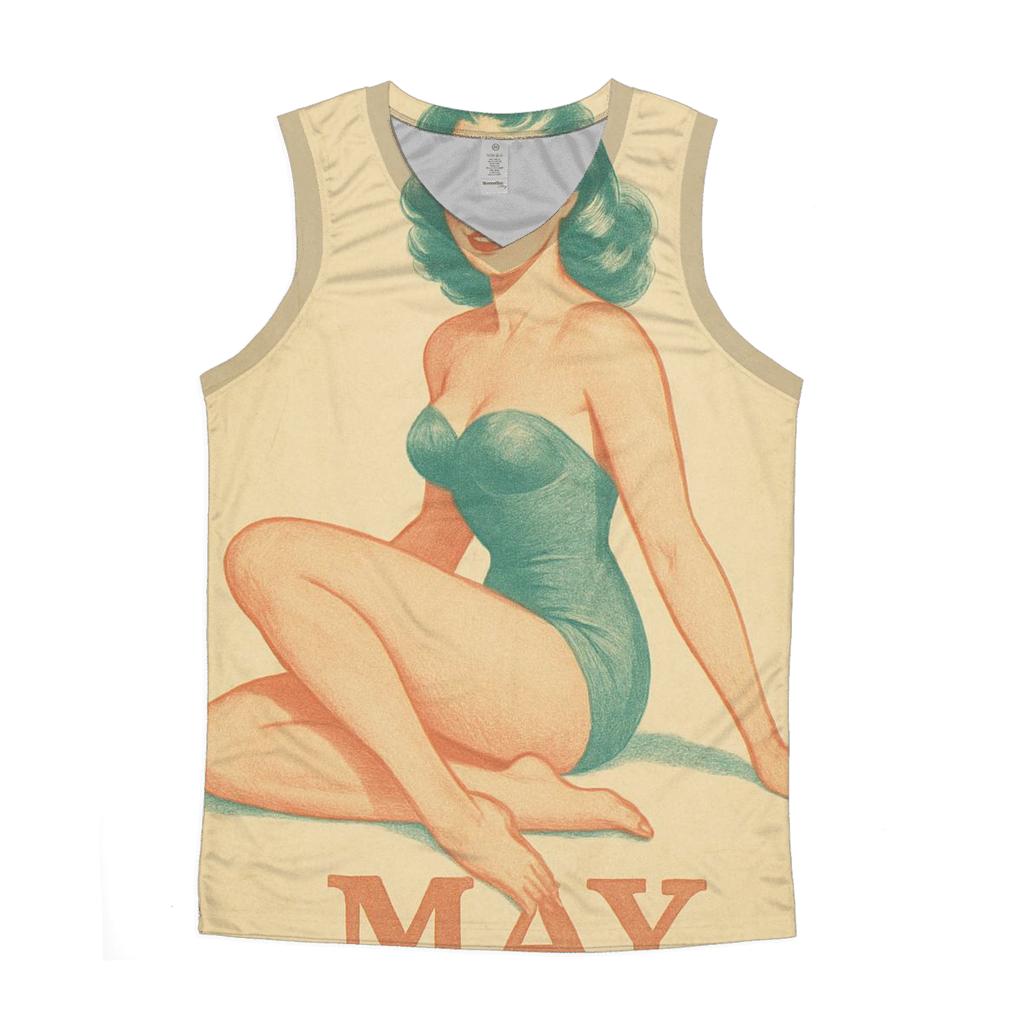 Pinup Calendar Poster stylish racerback tanks