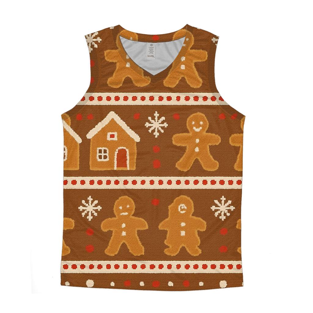 Gingerbread Village Parade Design custom tank tops