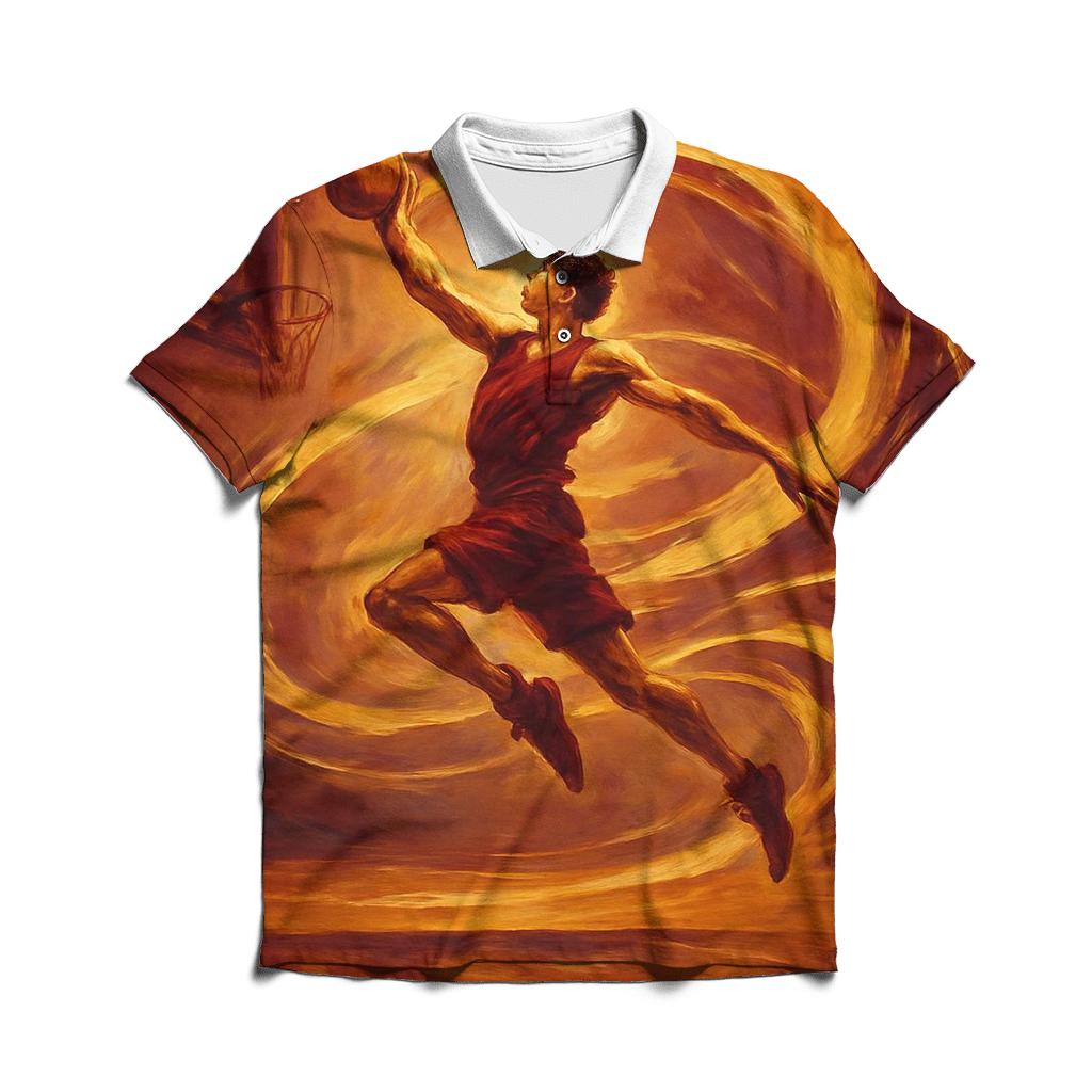 Court Ballet Basketball classic pique polos