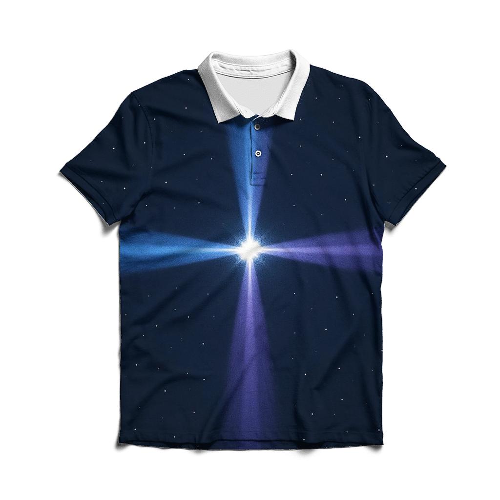 Pulsar Beam Cross personalized polo shirts