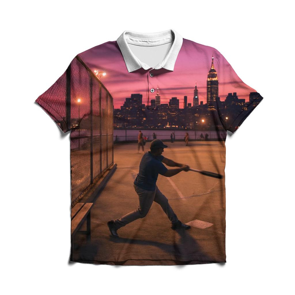 Twilight Baseball At Pier Park branded logo polo shirts