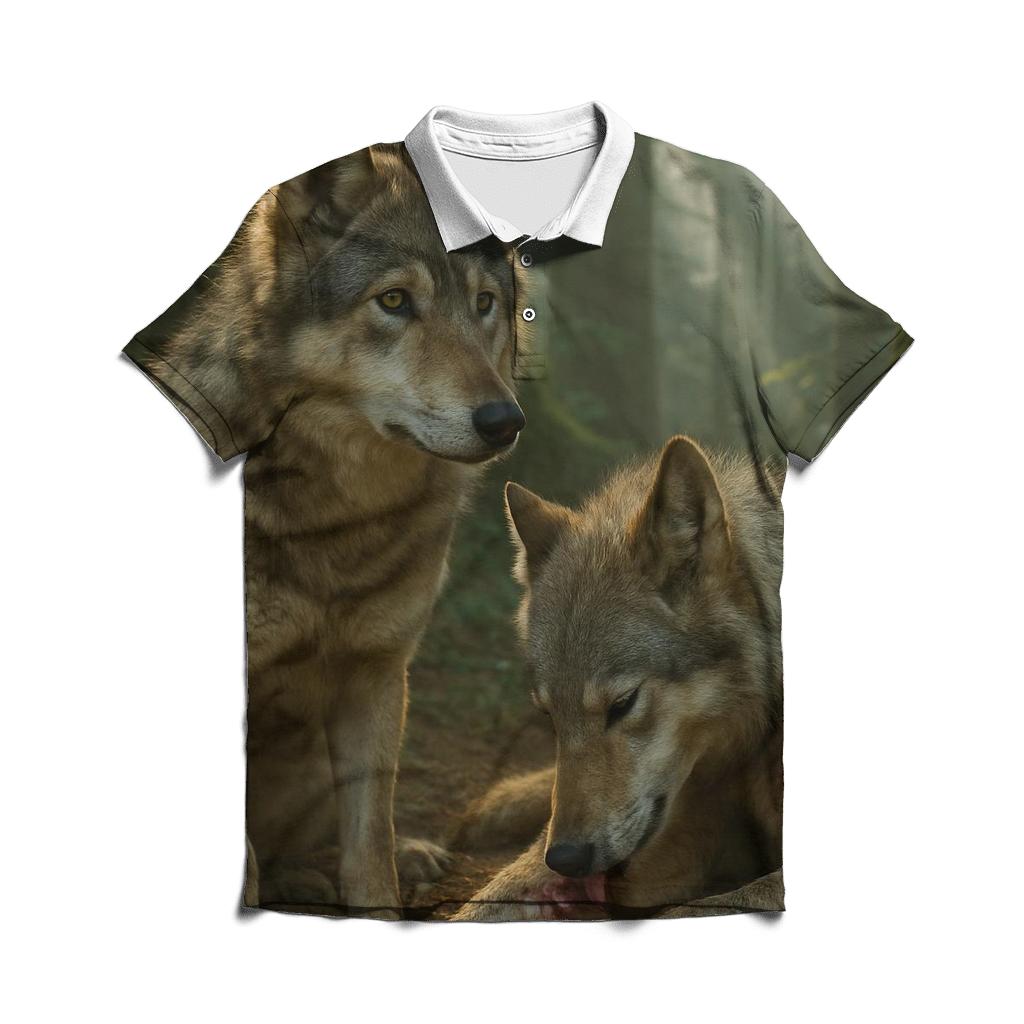 Forest Medic Observant Alpha embroidered polo tops