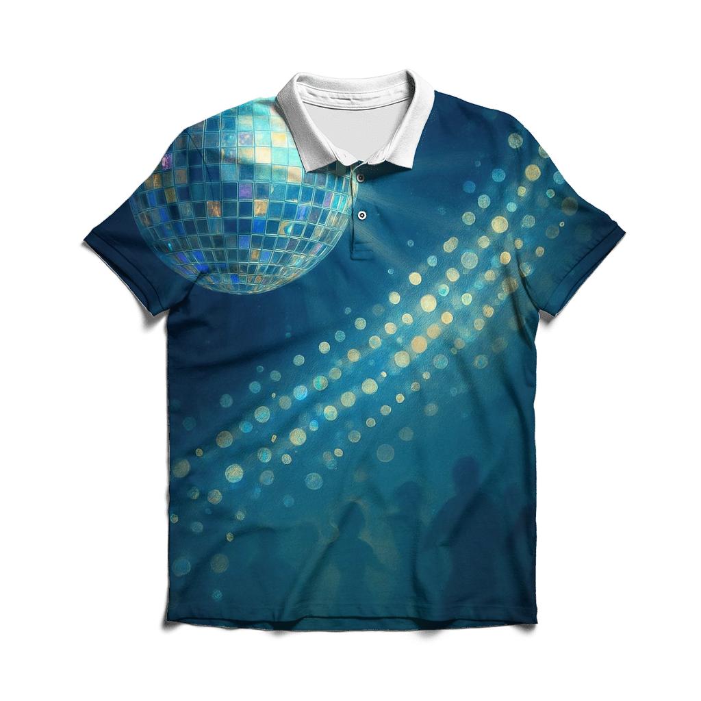 Disco Dot Cascade premium cotton polo shirts