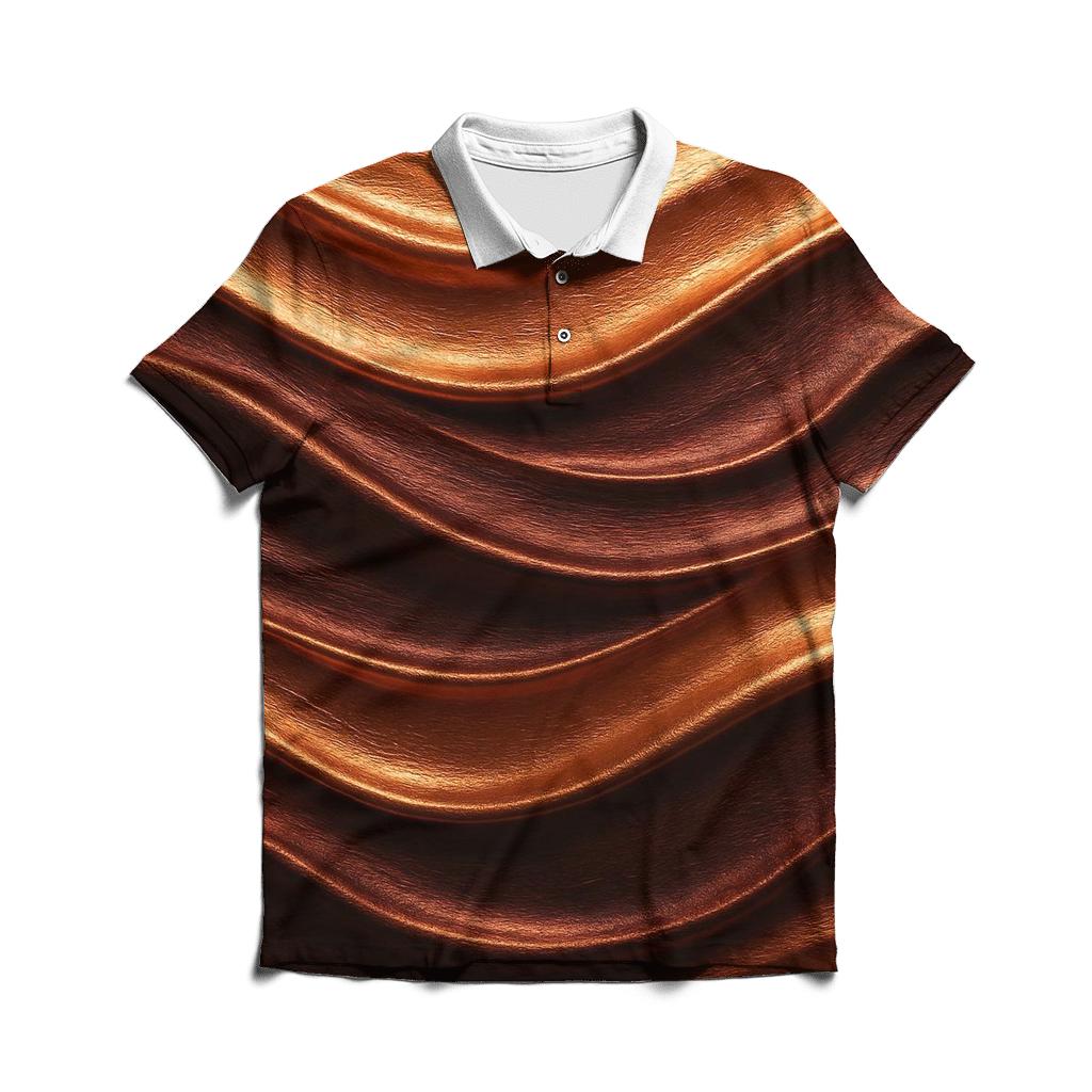 Bronze Ripple Couture stylish collar polo tees