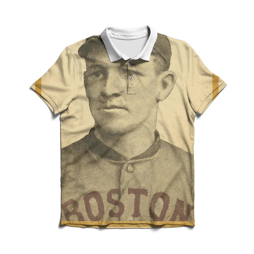 Retro Baseball Card Portrait casual sports polo shirts