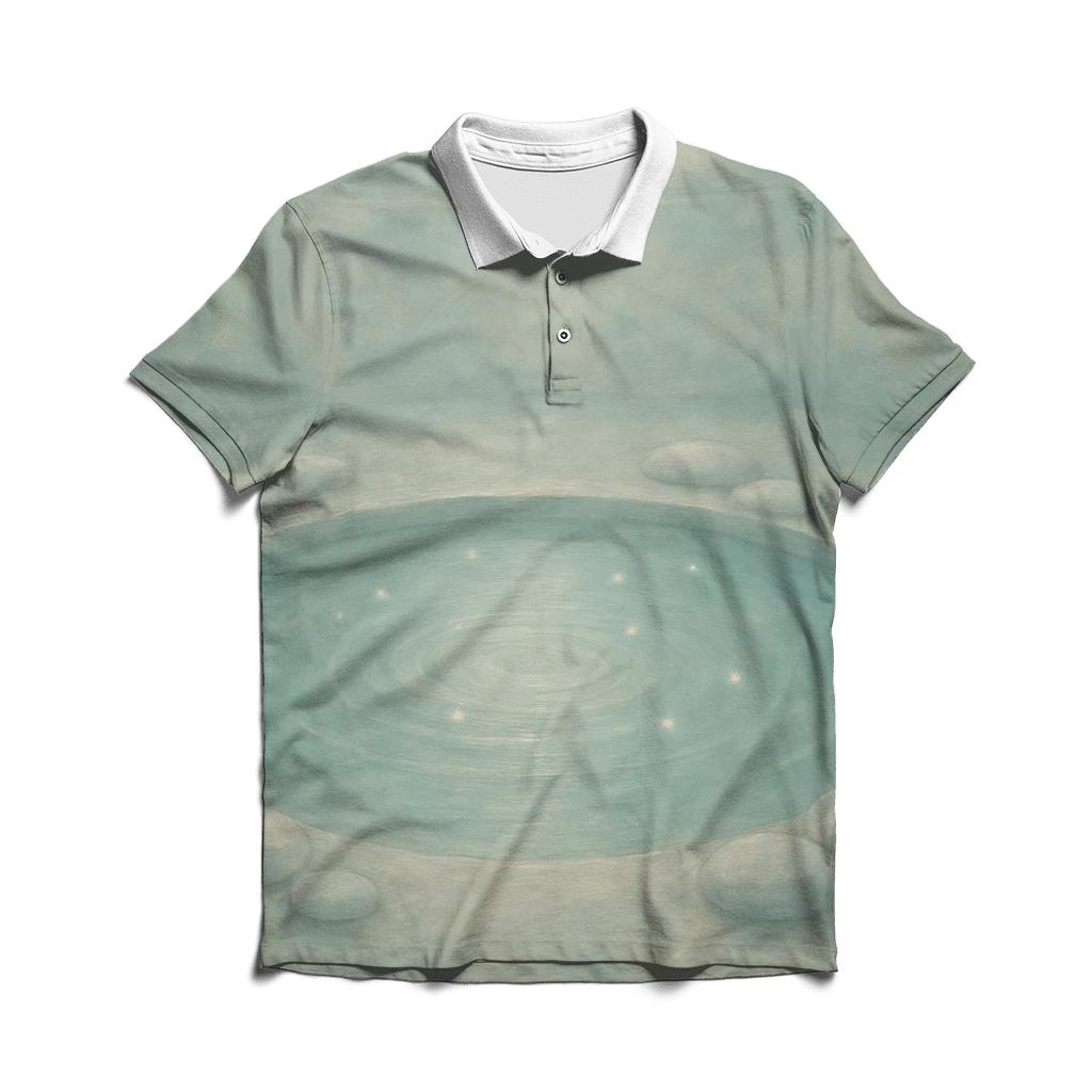 Pool Of Reflective Light branded logo polo shirts