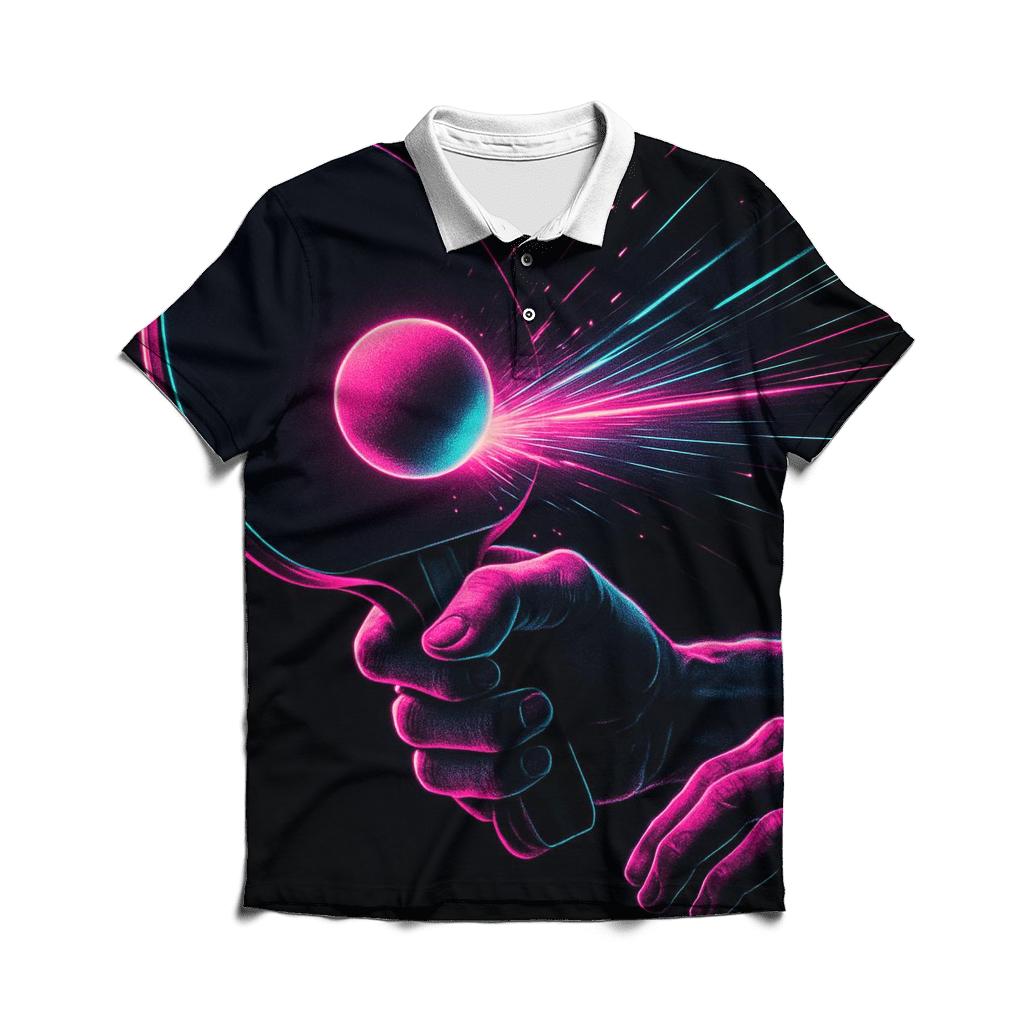 Table Tennis Neon Precision embroidered polo tops