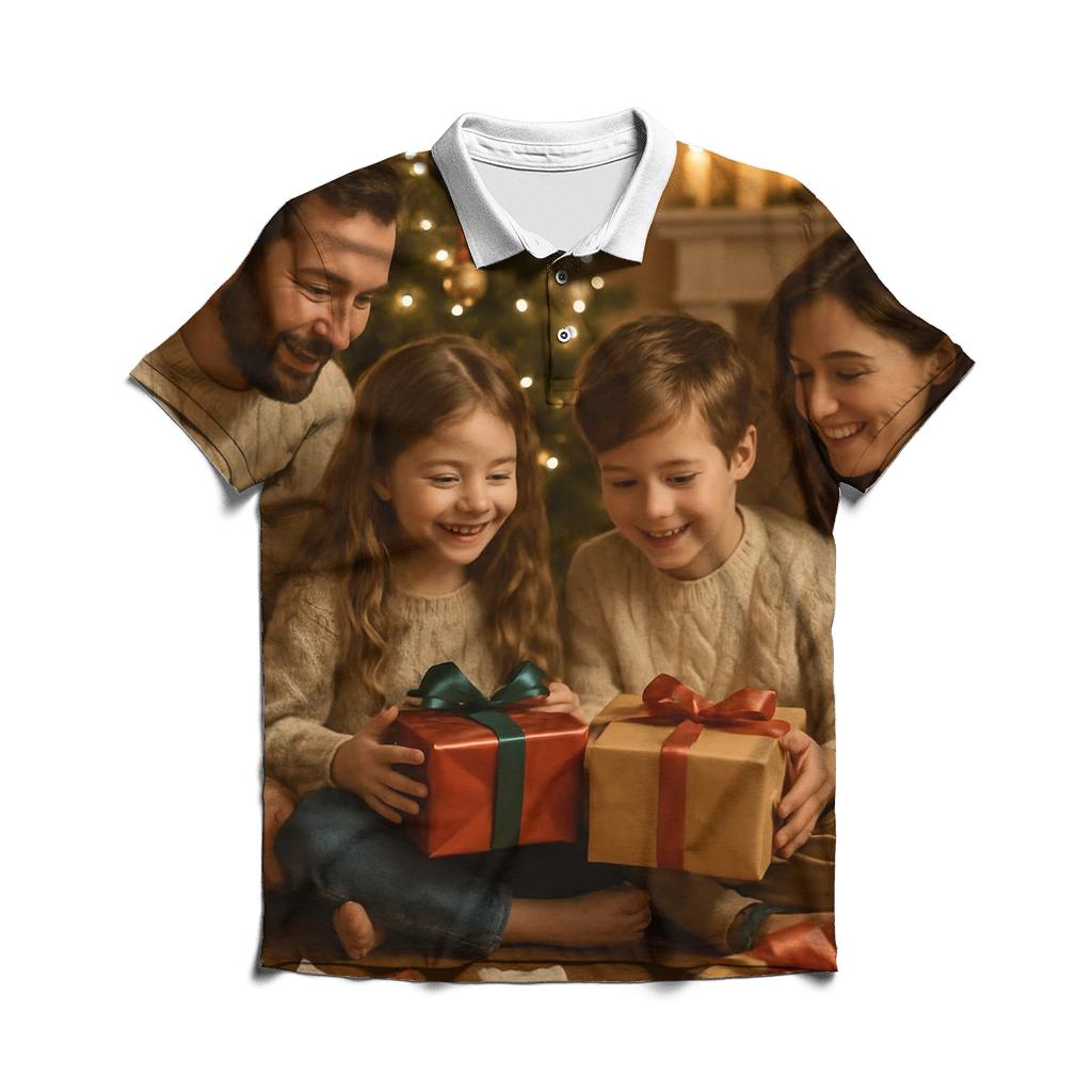 Family Unwrapping By Pine designer slim fit polos