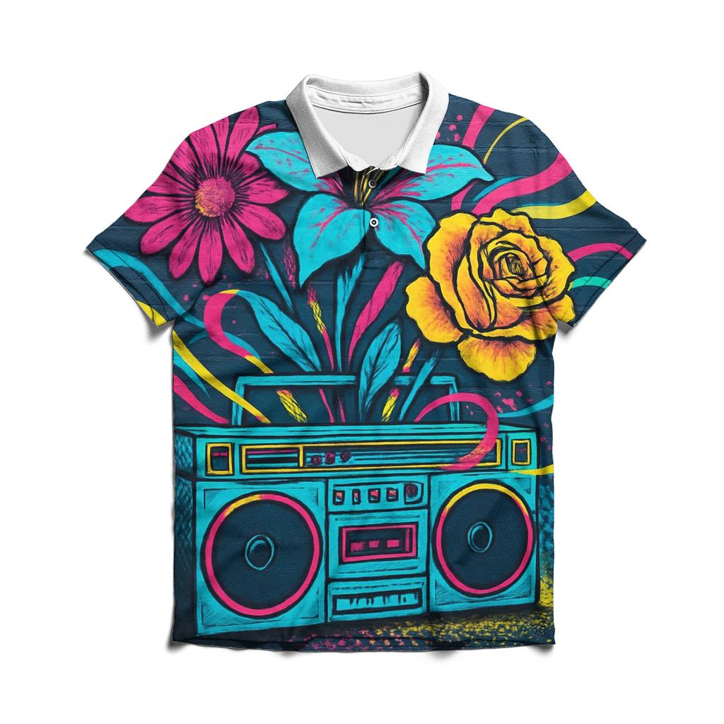Boombox Bloom classic pique polos