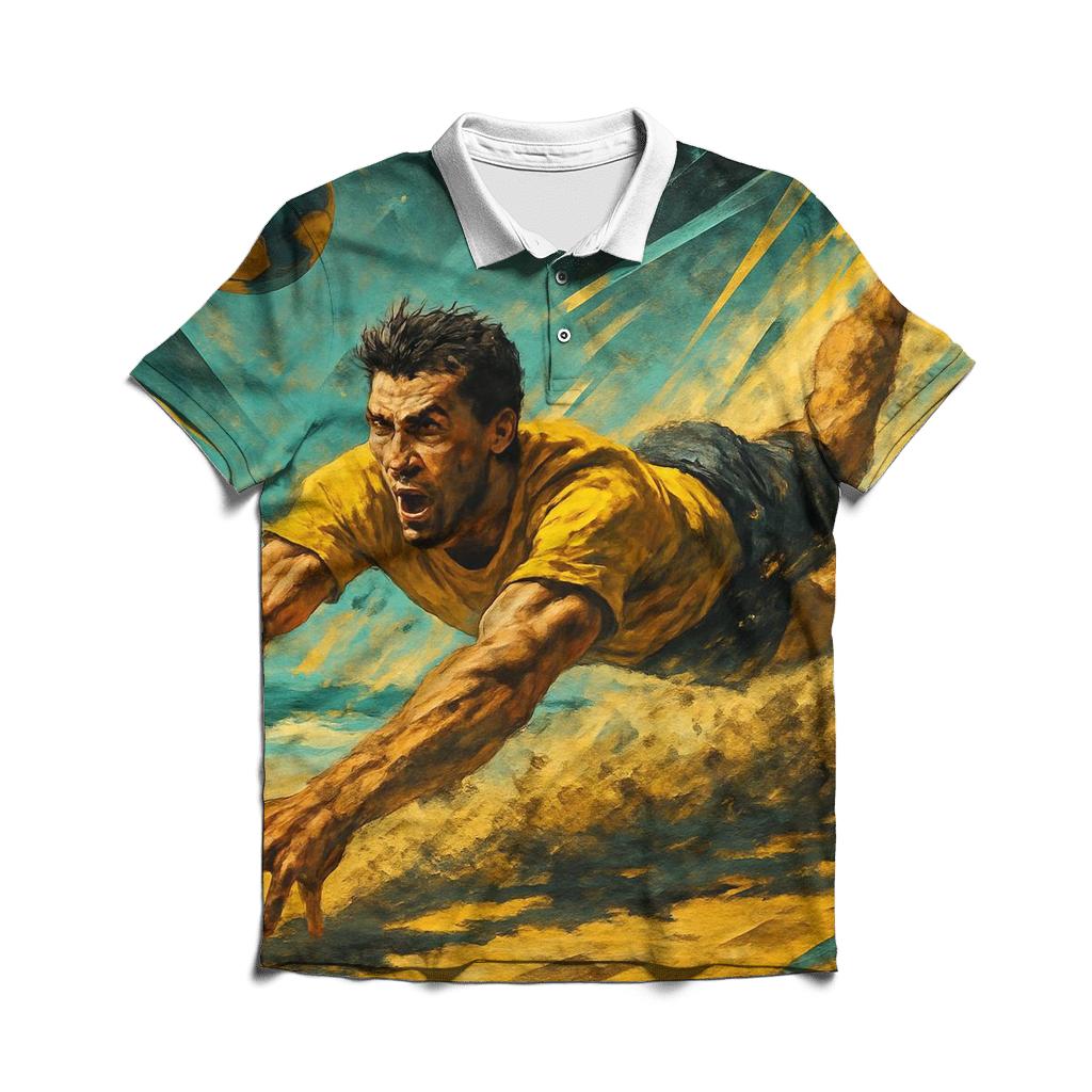 Volleyball Sandstorm Energy premium cotton polo shirts