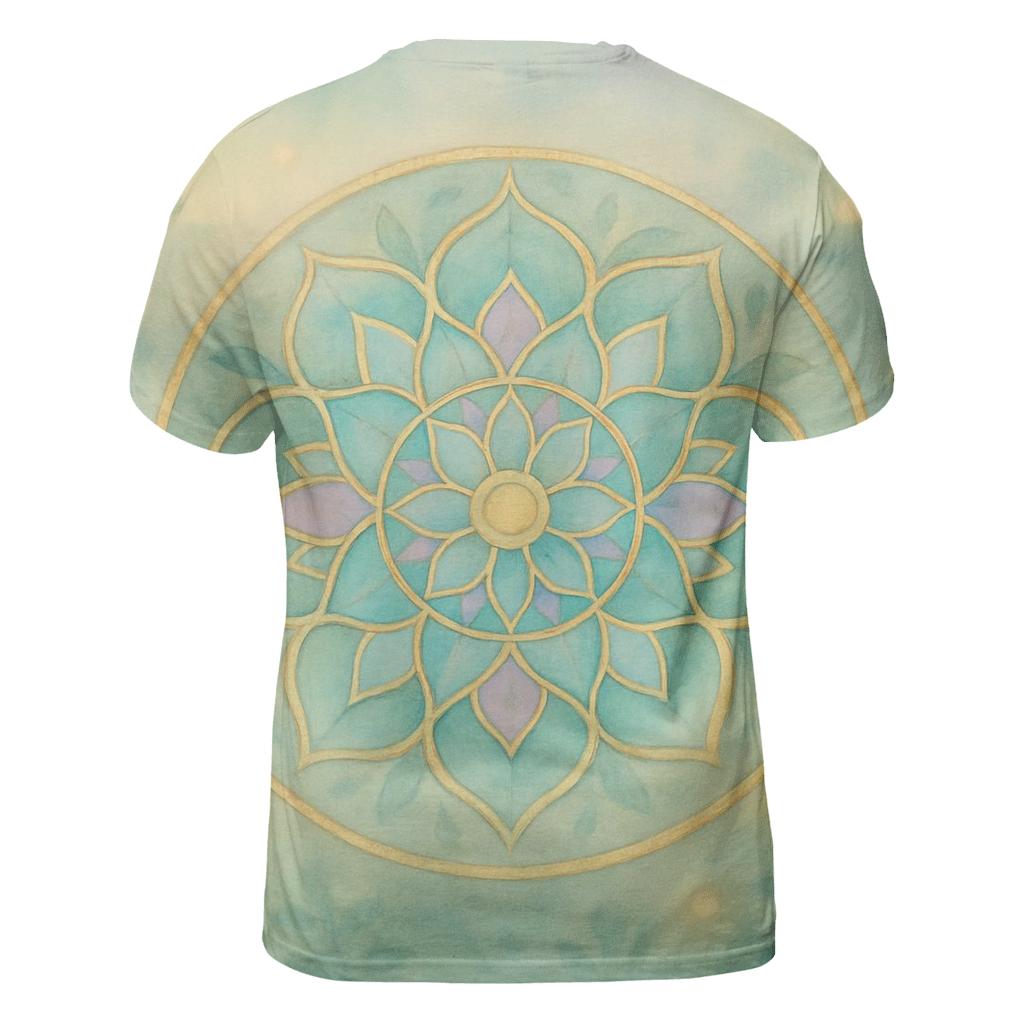 Luminous Mandala Garden custom all-over print shirts