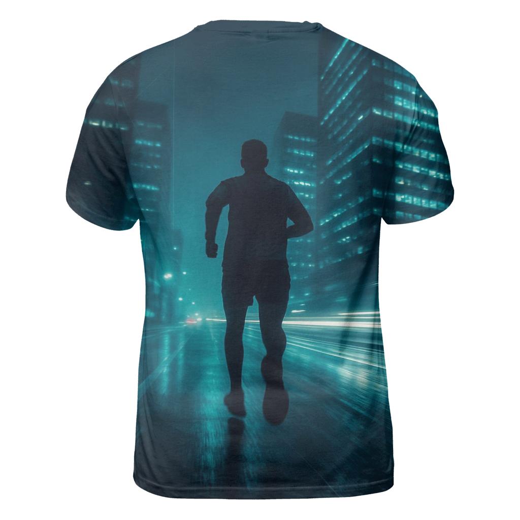 Midnight Marathon Cityscape custom all-over print shirts
