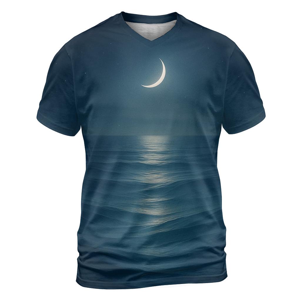 Lunar Tide artistic all-over print tops