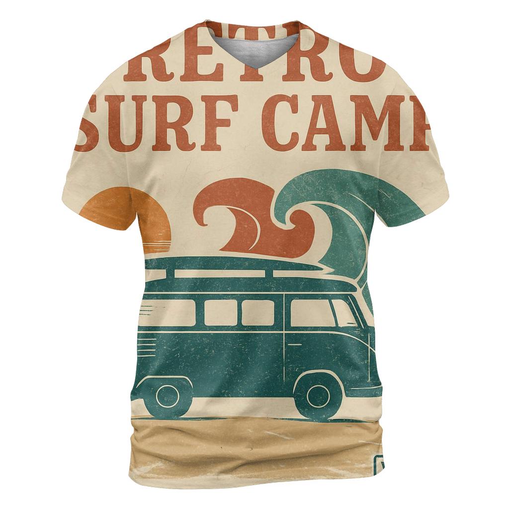 Sunset Surf Camp Poster creative print fashion shirts