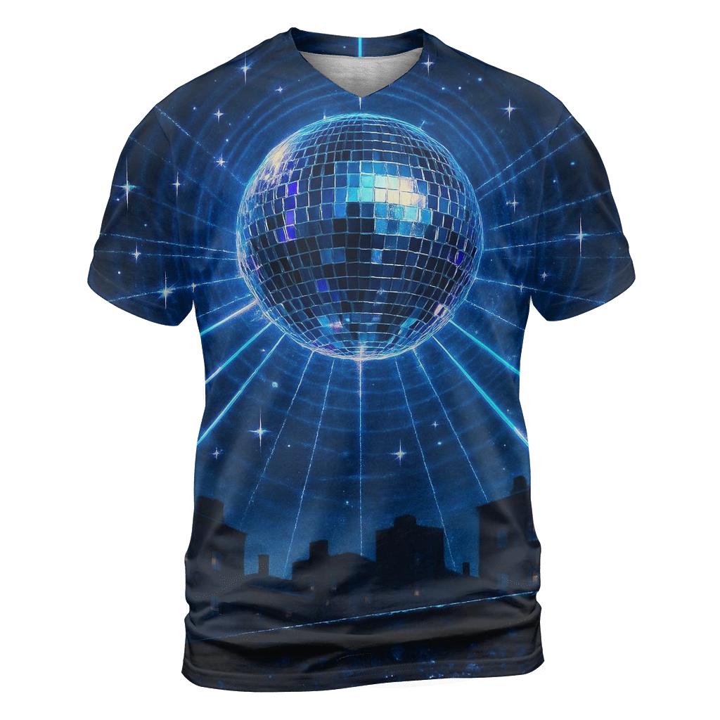 Midnight Disco Halo statement graphic shirts
